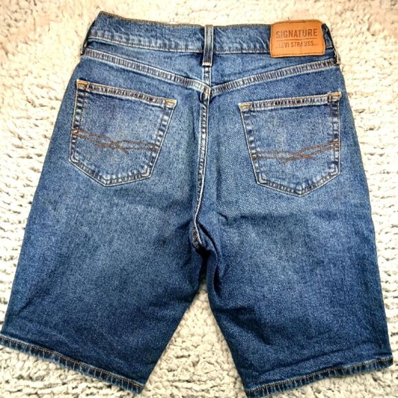 Levi's Signature 5 Pocket Stretch Denim Shorts 28 Waist. Unisex. Blue........... - Picture 5 of 11